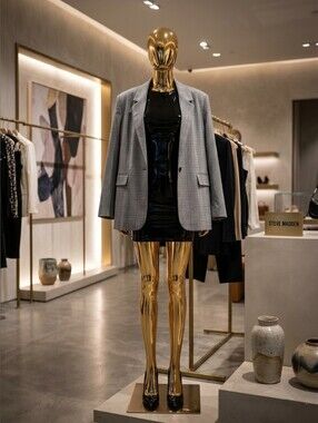 Steve Madden Oversized Gray Plaid Blazer - Gorgeous 🤍
